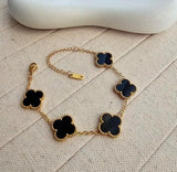 Gold Clover Charm Bracelet - Elegant Jewelry for Every Occasion