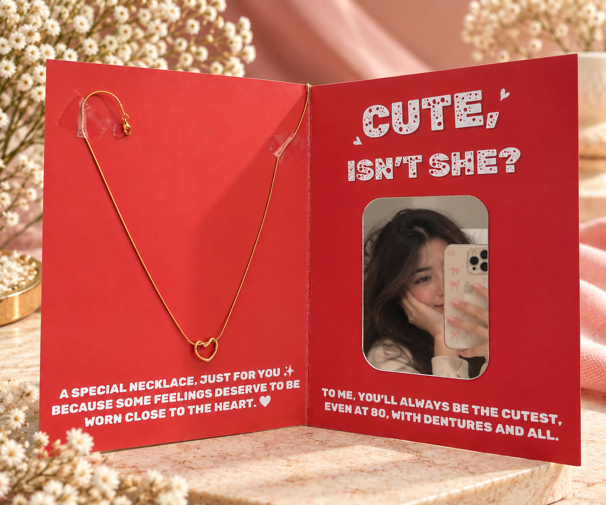 Necklace Mirror Card For Her