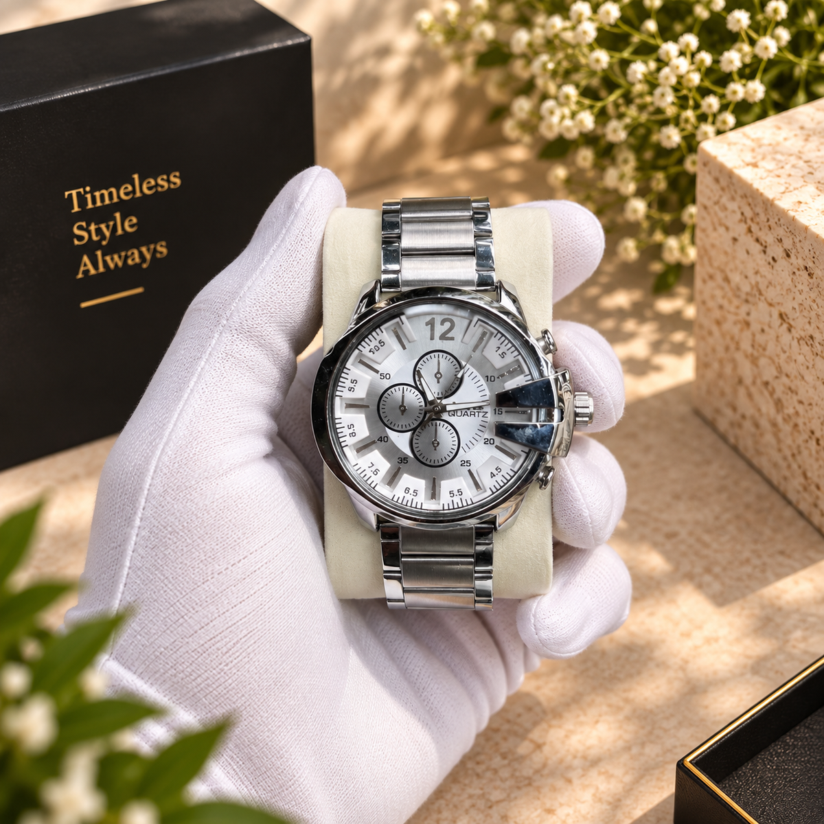 Premium 12 Men's Watches Set with Luxury Box