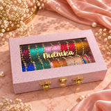 Diamond Bangle Box With Name ( 120 Diamond Bangles + 20 Heavy Ghungroo Bangles )