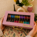 Viral Diamond Bangle Box With Name ( 120 Diamond Bangles + 20 Ghungroo Bangles )